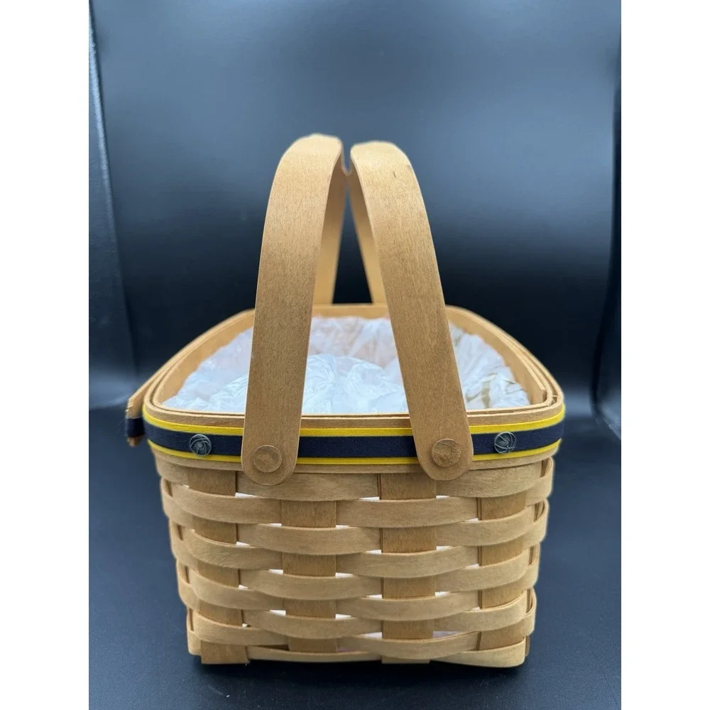 🏀✨ Longaberger 2002 Team Spirit Basketball Basket w/ Protector ✨🏀
